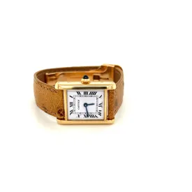 1978 Cartier Paris 18kt Gold Tank Medium