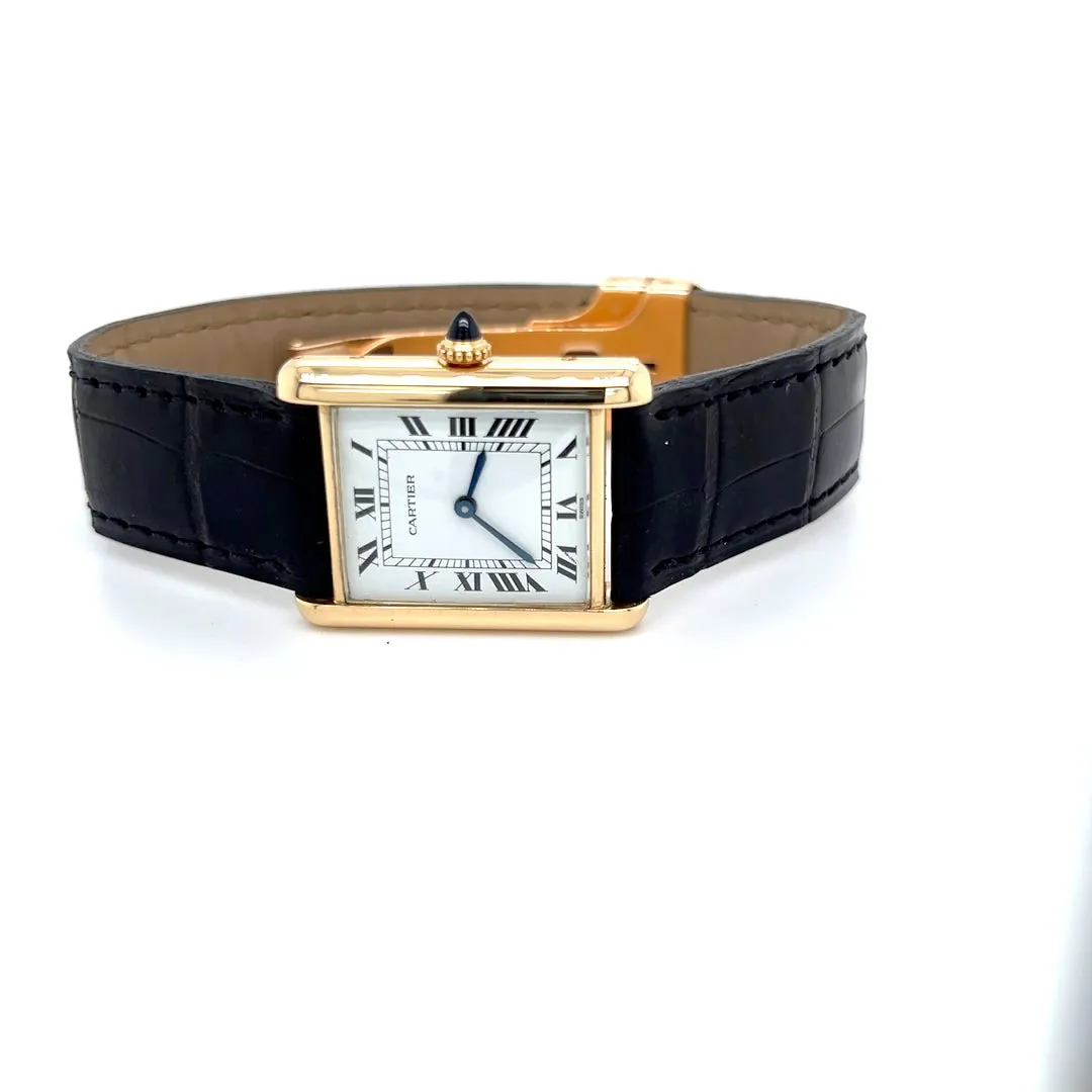 1978 Cartier Paris 18kt Gold Tank Watch Large II