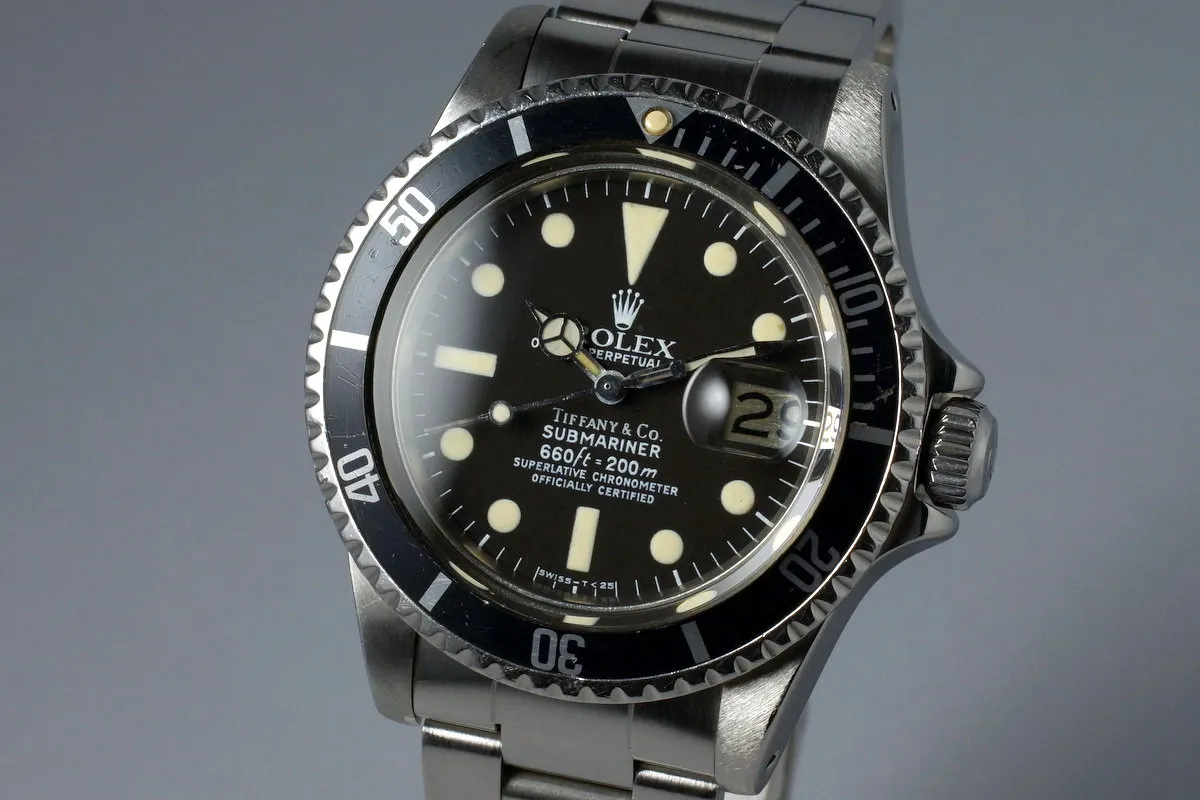 1978 Rolex Submariner 1680 Tiffany & Co. Dial