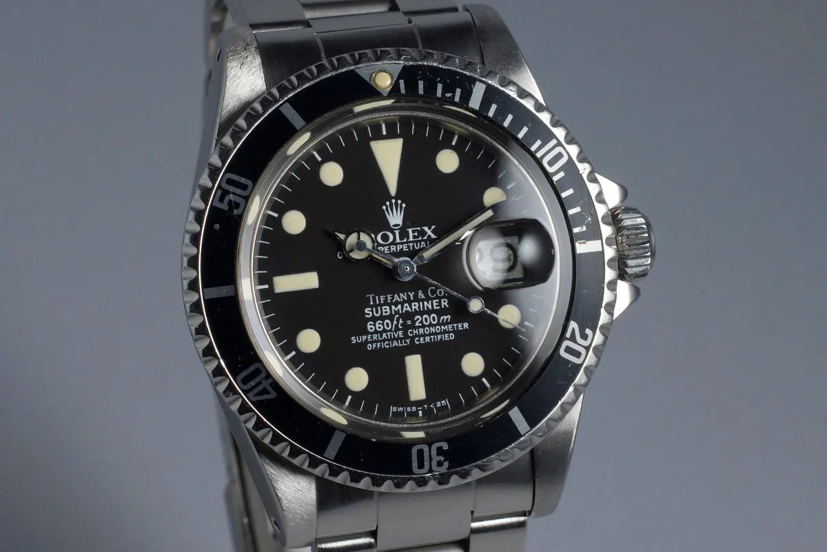 1978 Rolex Submariner 1680 Tiffany & Co. Dial