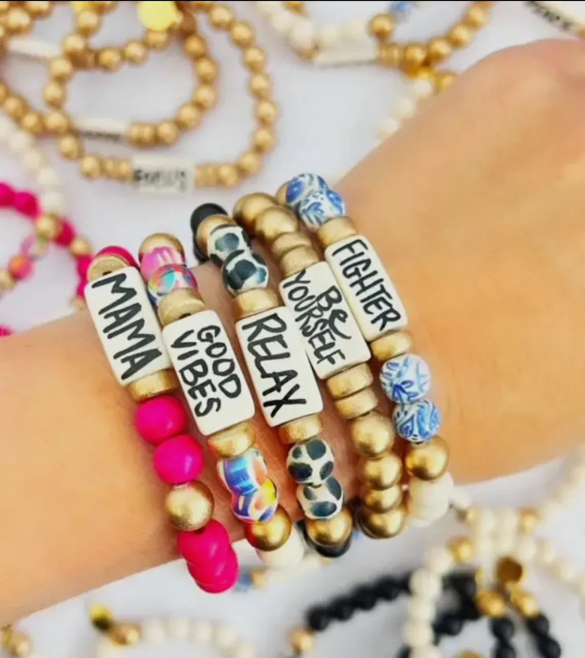 Affirmation Bracelets-Gold