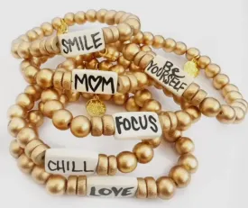 Affirmation Bracelets-Gold