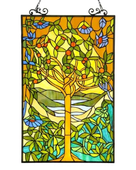 Arts & Crafts Eden Stained Glass Panel