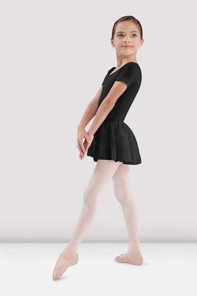 Bloch CL5342 Girls Tiffany Short Sleeve Leotard with Chiffon Skirt