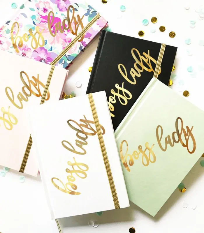 Boss Lady Gold Journal Gift Idea for Your Boss