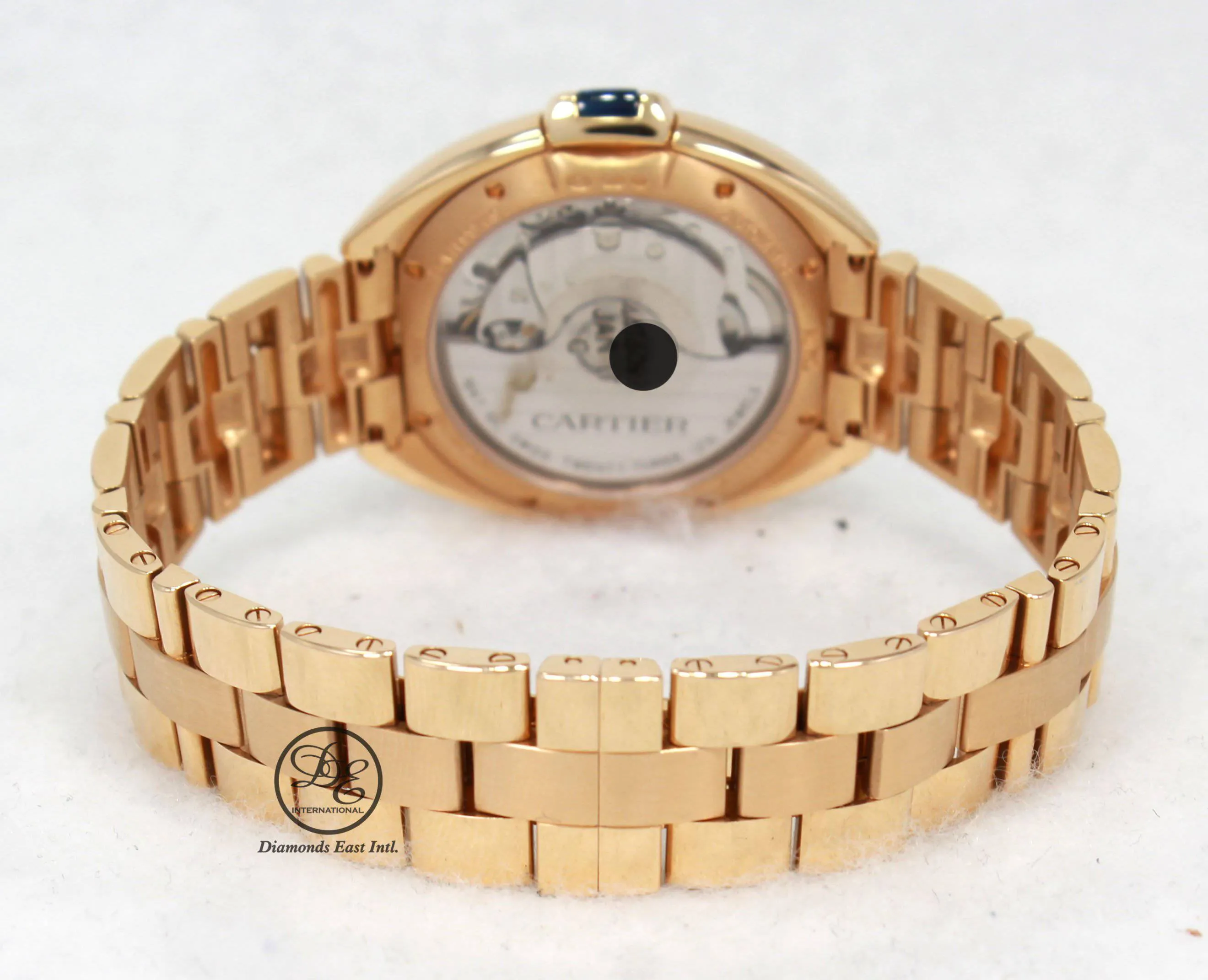 Cartier Cle De Cartier WJCL0006 35mm 18K Rose Gold Fact Diamond Bezel Auto UNWORN