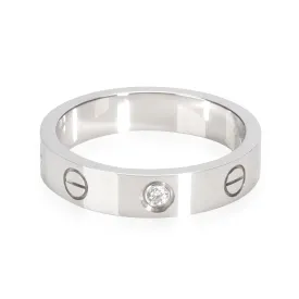 Cartier Diamond Love Ring in 18K White Gold 0.02 CTW