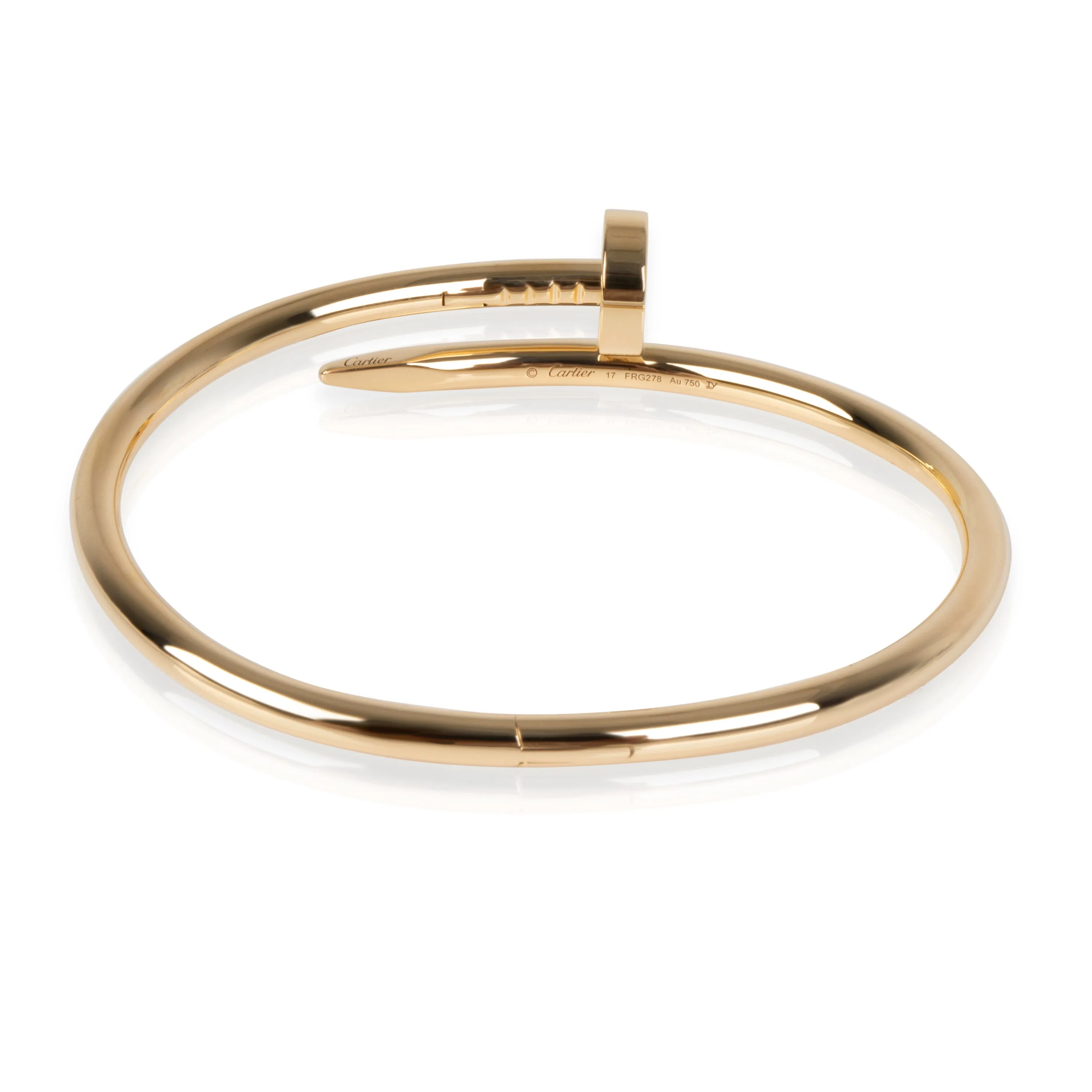 Cartier Juste un Clou Bracelet in 18K Yellow Gold Size 17