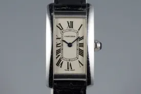 Cartier Ladies WG Tank Americaine 1713 with Box