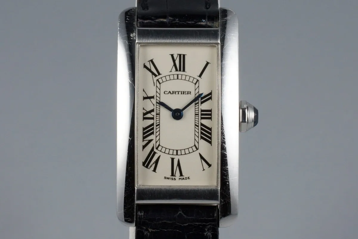 Cartier Ladies WG Tank Americaine 1713 with Box