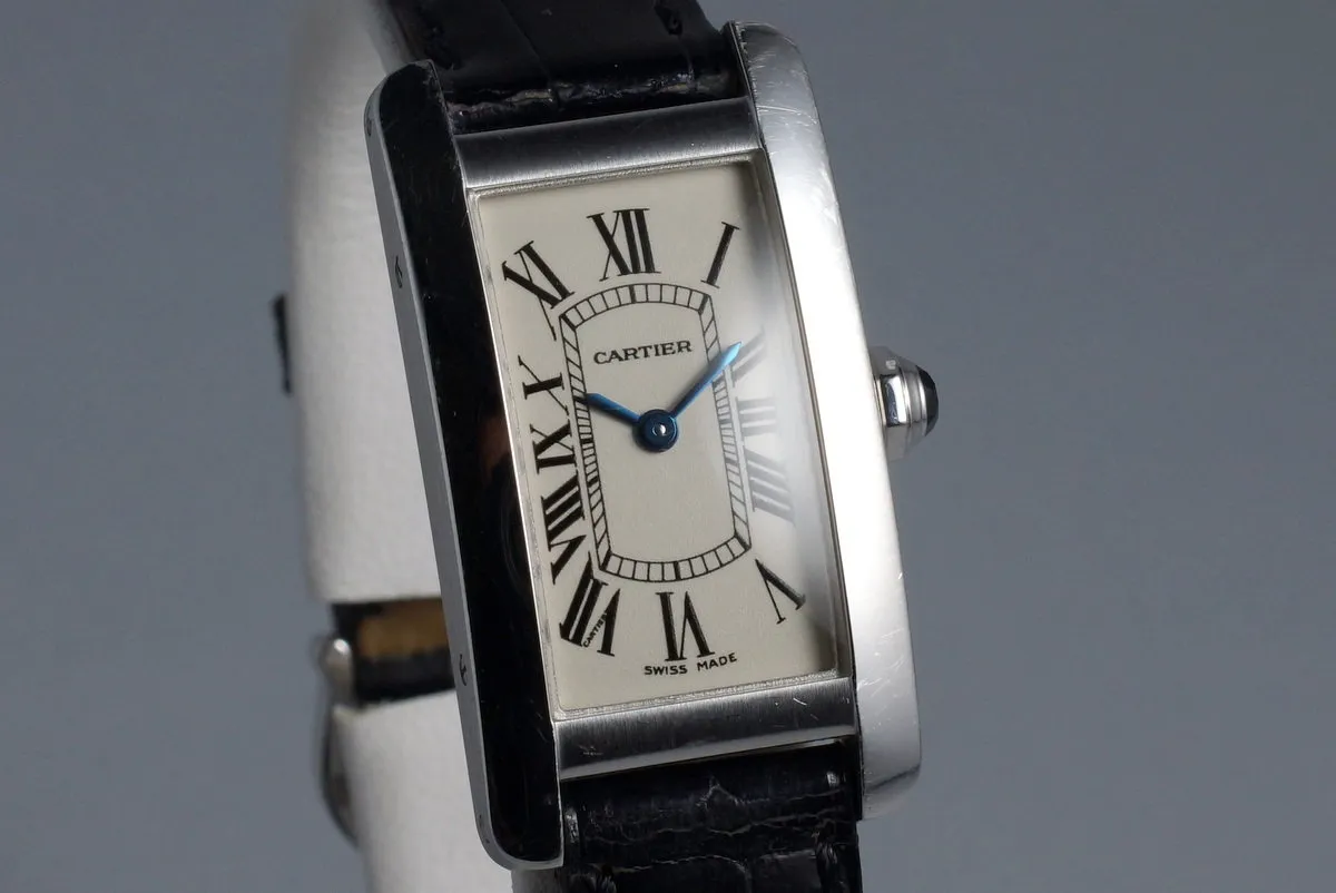 Cartier Ladies WG Tank Americaine 1713 with Box