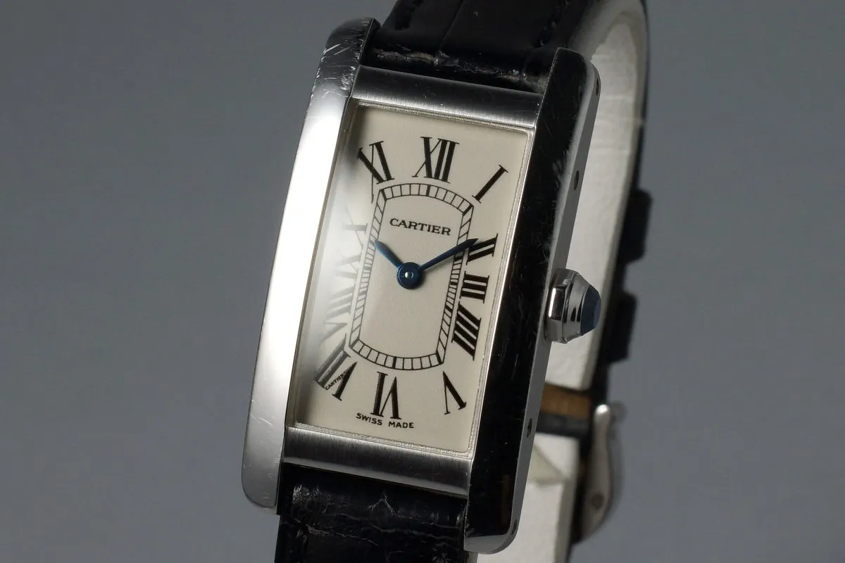 Cartier Ladies WG Tank Americaine 1713 with Box