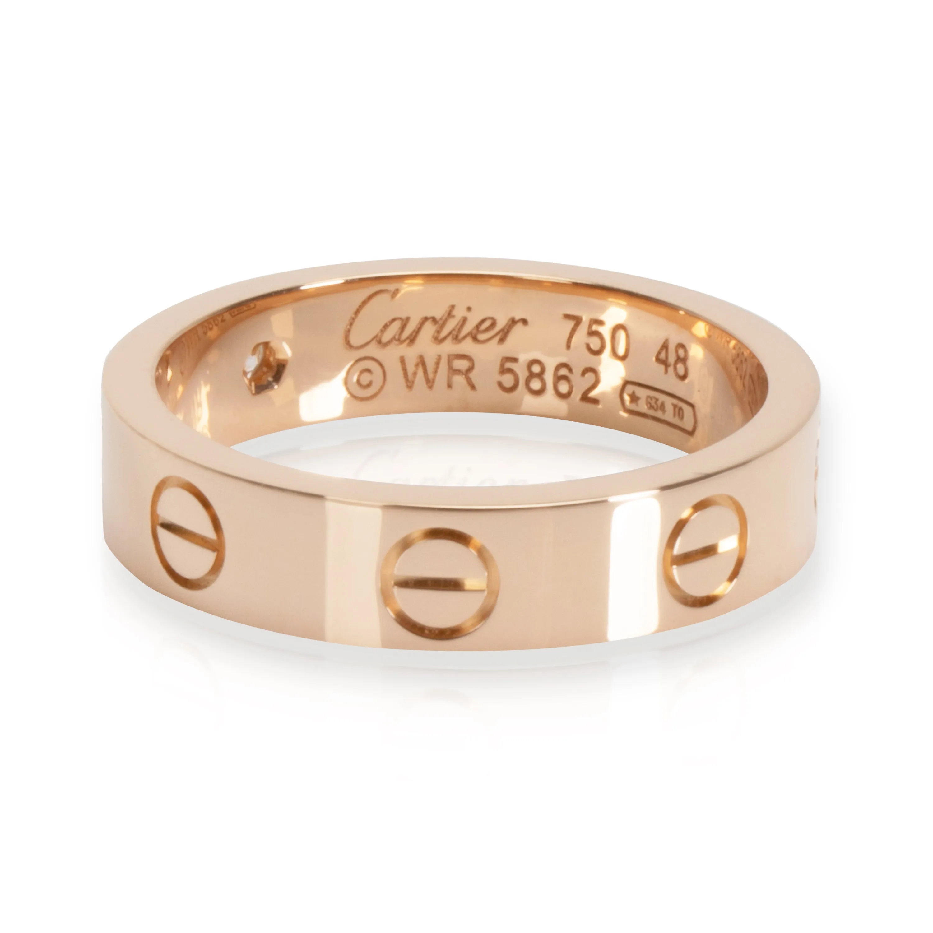 Cartier Love Diamond Band in 18K Rose Gold 0.03 CTW