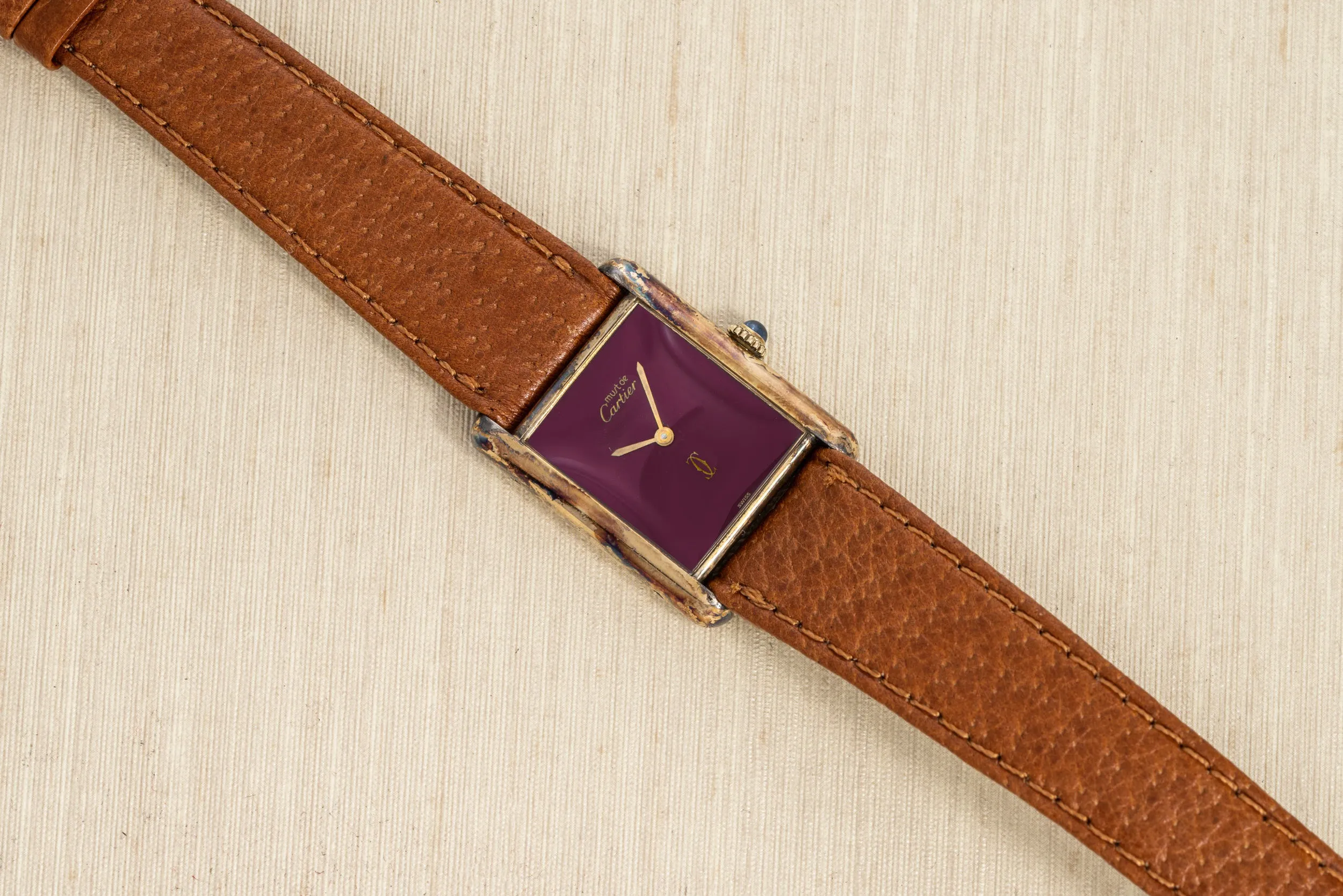 Cartier 'Must De Cartier' Tank Louis 'Bourdeaux'