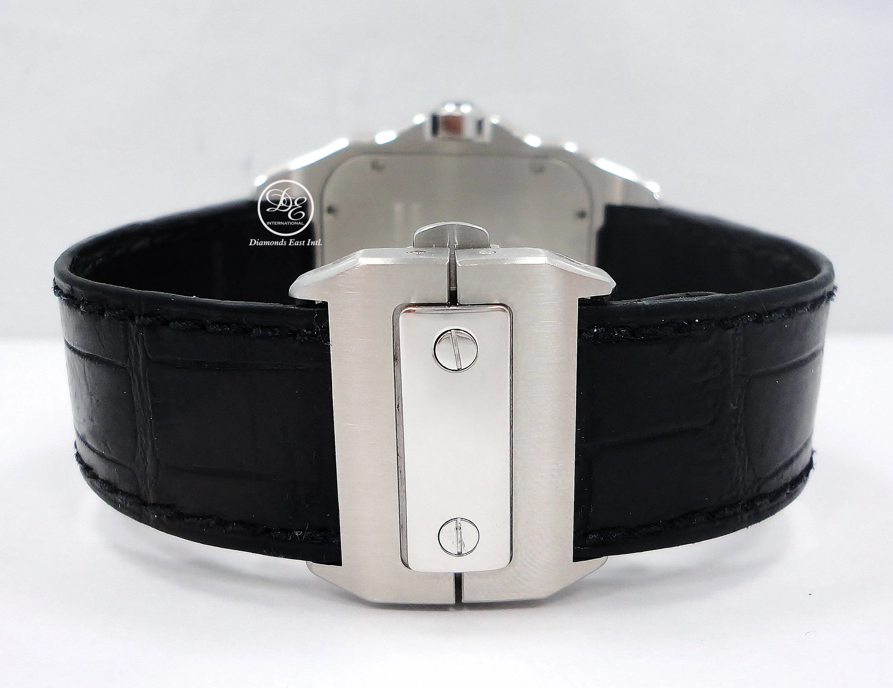 CARTIER SANTOS 100 LARGE 2656 W20073X8 ON A LEATHER BAND AUTOMATIC