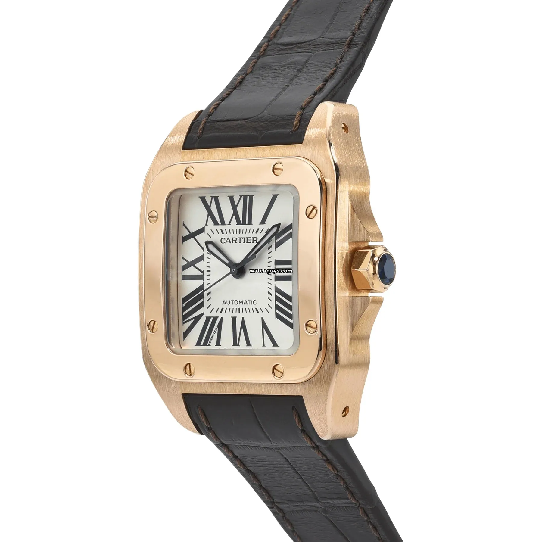 Cartier Santos 100 Medium Rose Gold W20108Y1