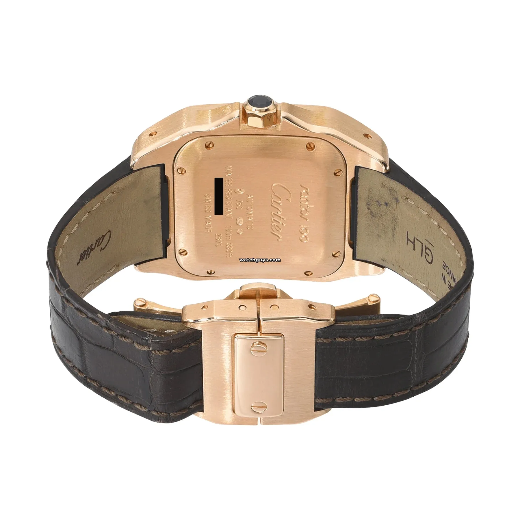 Cartier Santos 100 Medium Rose Gold W20108Y1