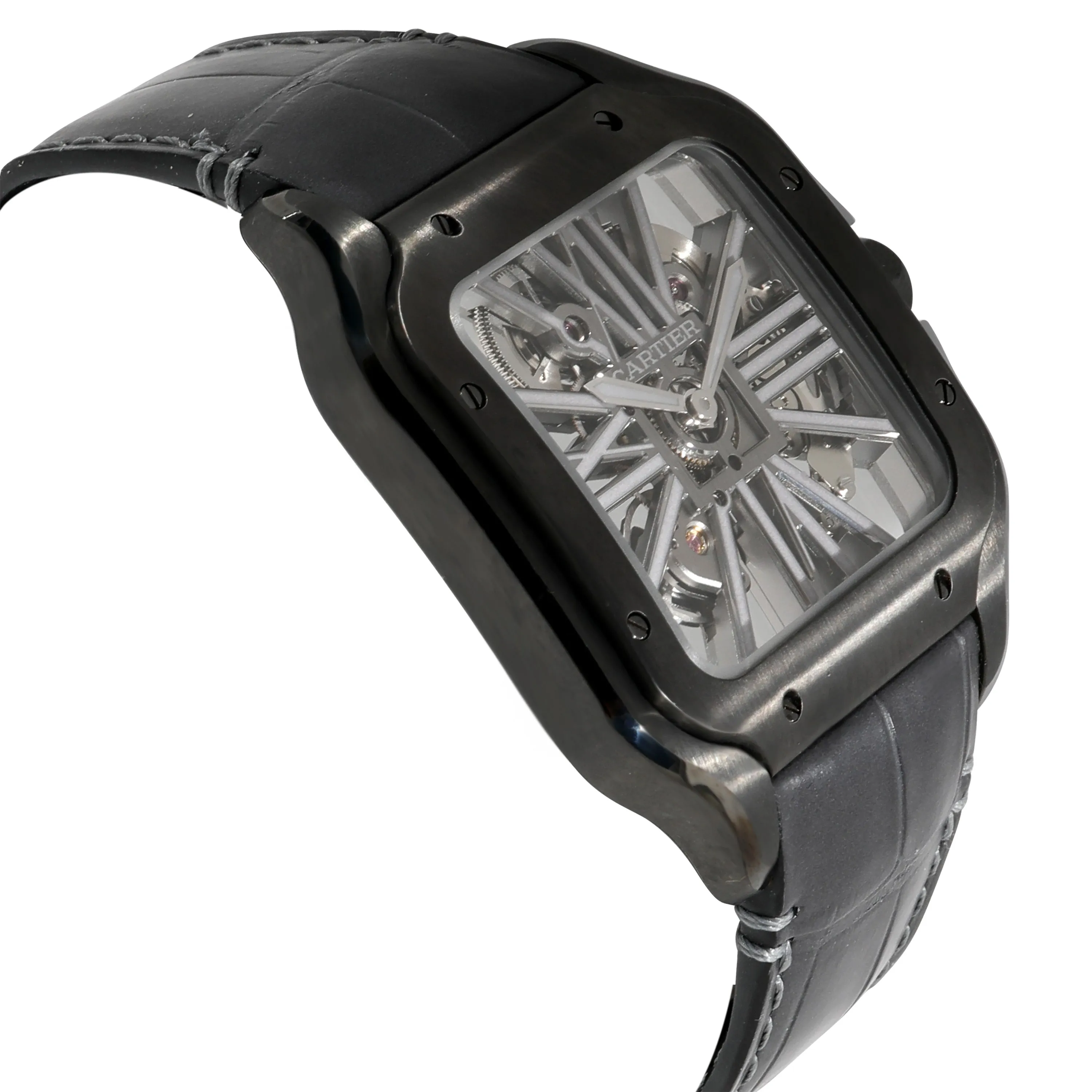 Cartier Santos de Cartier WHSA0009 Mens Watch in  DLC