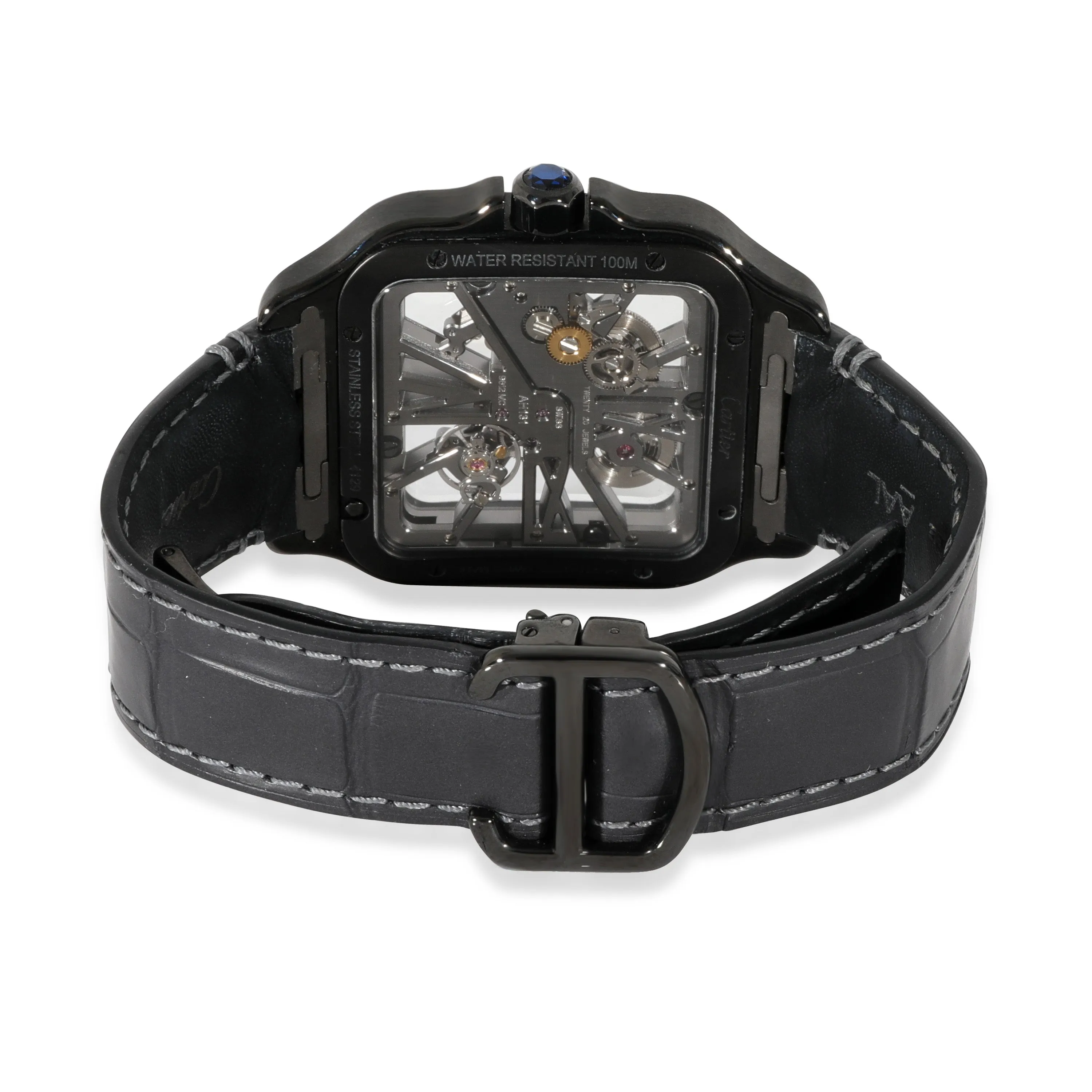 Cartier Santos de Cartier WHSA0009 Mens Watch in  DLC