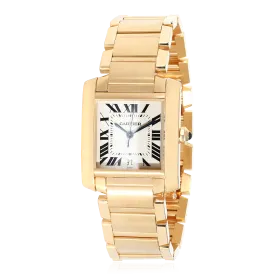 Cartier Tank Francaise W50001R2 Unisex Watch in 18kt Yellow Gold