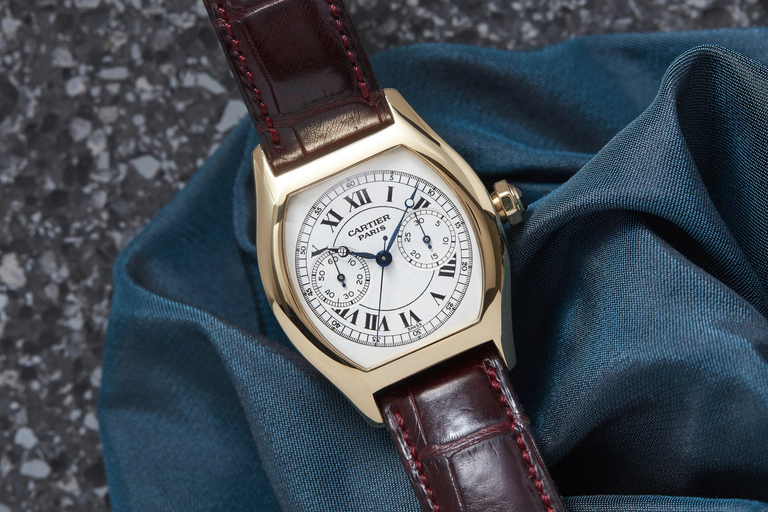 Cartier Tortue Monopusher Chronograph