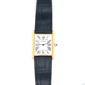 Circa 2015 Jumbo Cartier Tank 18kt Rose Gold Mechanical