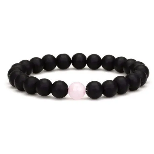 Classy Couples Bracelet Rose/Black