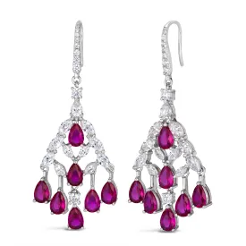 Elizabeth 47 Pink Sapphire Earrings