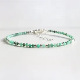 Emerald Dainty Bracelet