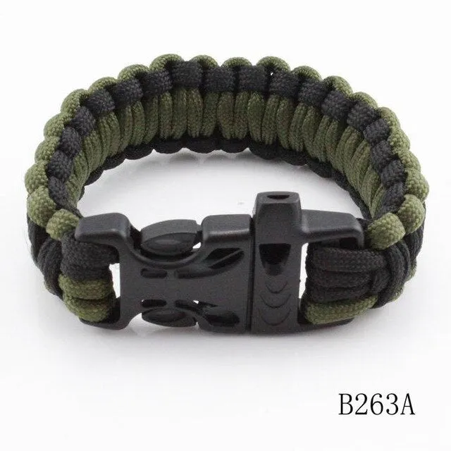 Emergency Survival Paracord Bracelet