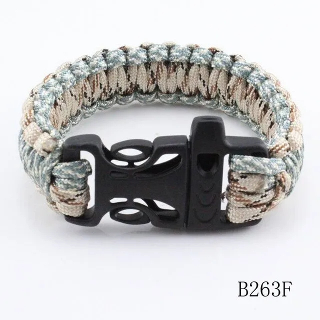 Emergency Survival Paracord Bracelet