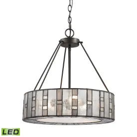 Ethan 18" 3 Light LED Chandelier in Tiffany Bronze