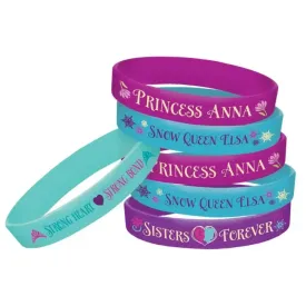 Frozen Silicone Bracelets - Pack of 4