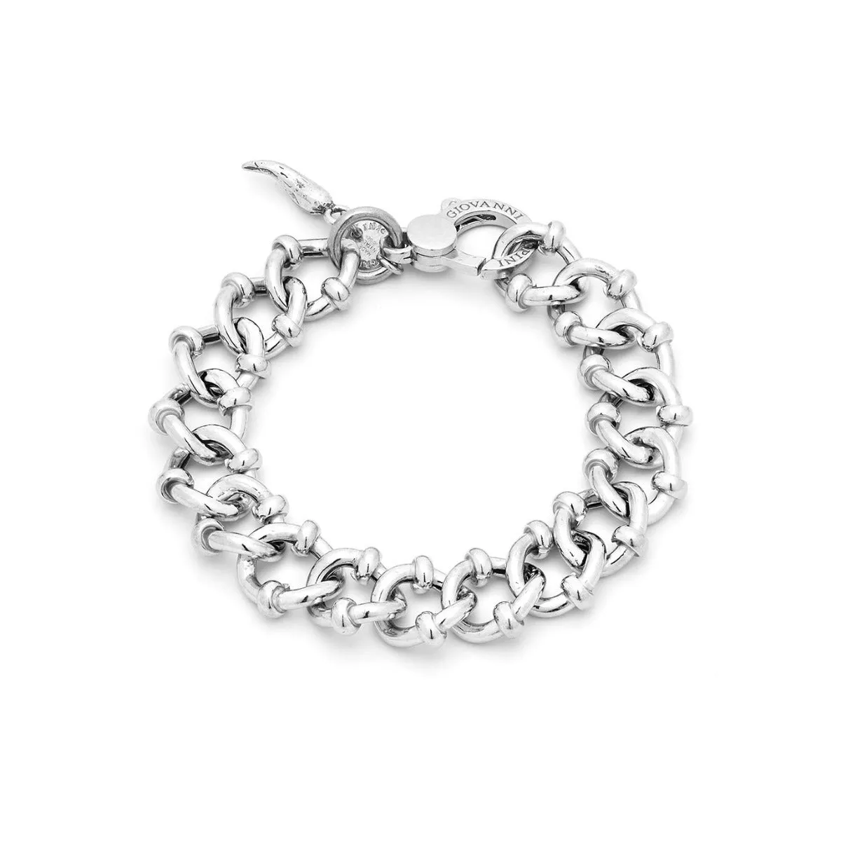 Giovanni Raspini Sterling Silver Barrel Big Bracelet