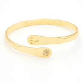 Gold Anchor Bracelet Engraved Bracelets Love Anchors the Soul Anchor Bracelet Women