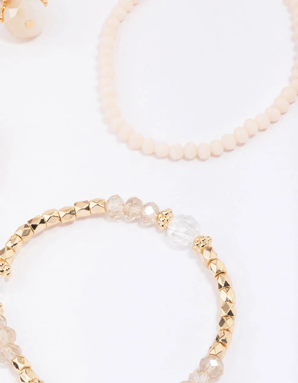 Gold Infinity Stretch Bracelet 4-Pack