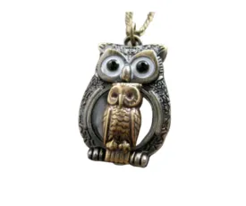 Handmade Mommy And Me Owl Necklace