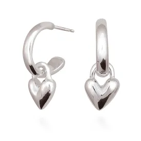 Heart Hoop Earrings