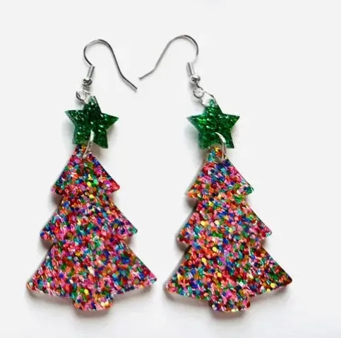 Jewelry - Christmas Tree Earrings