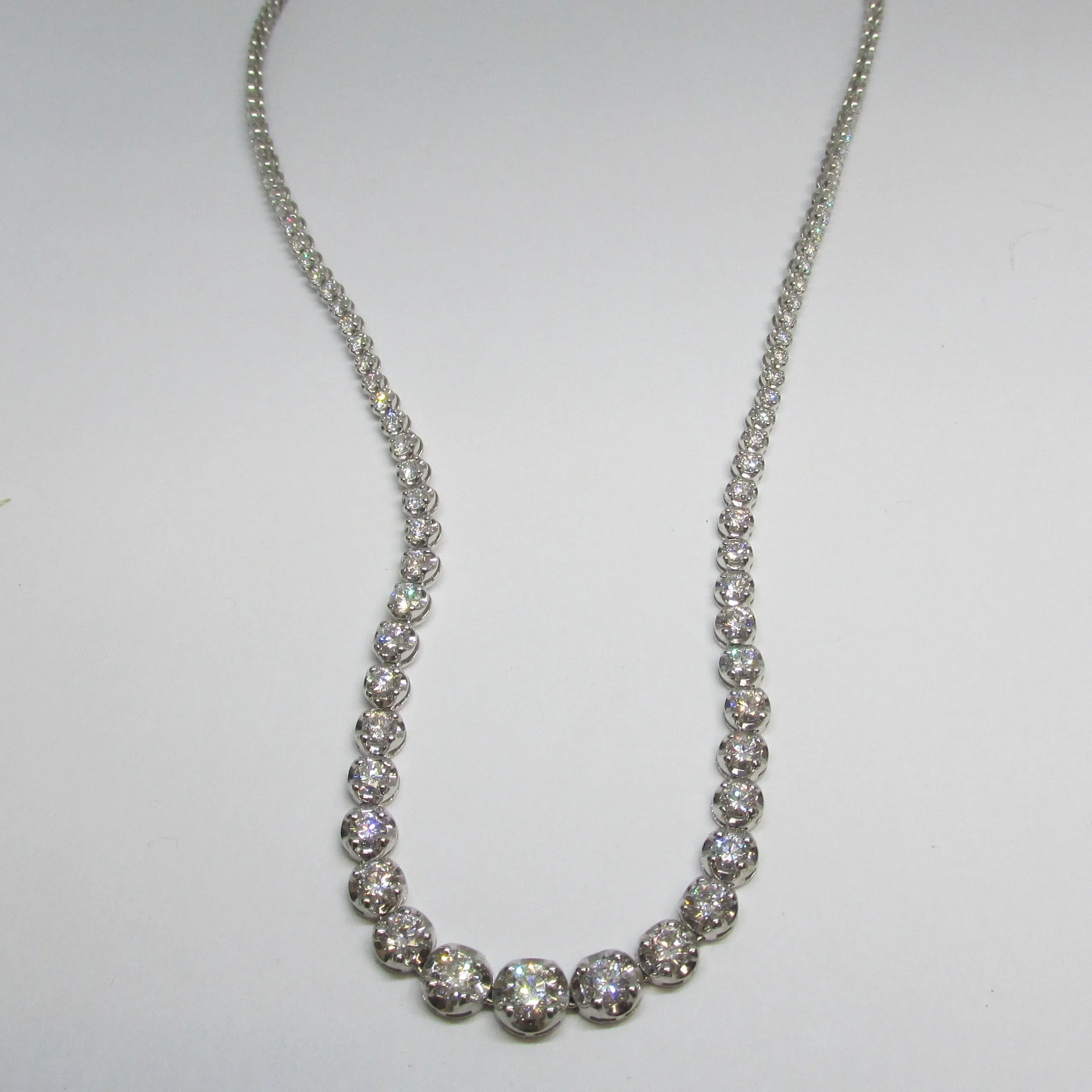 Lab Grown Diamond Tennis Necklace