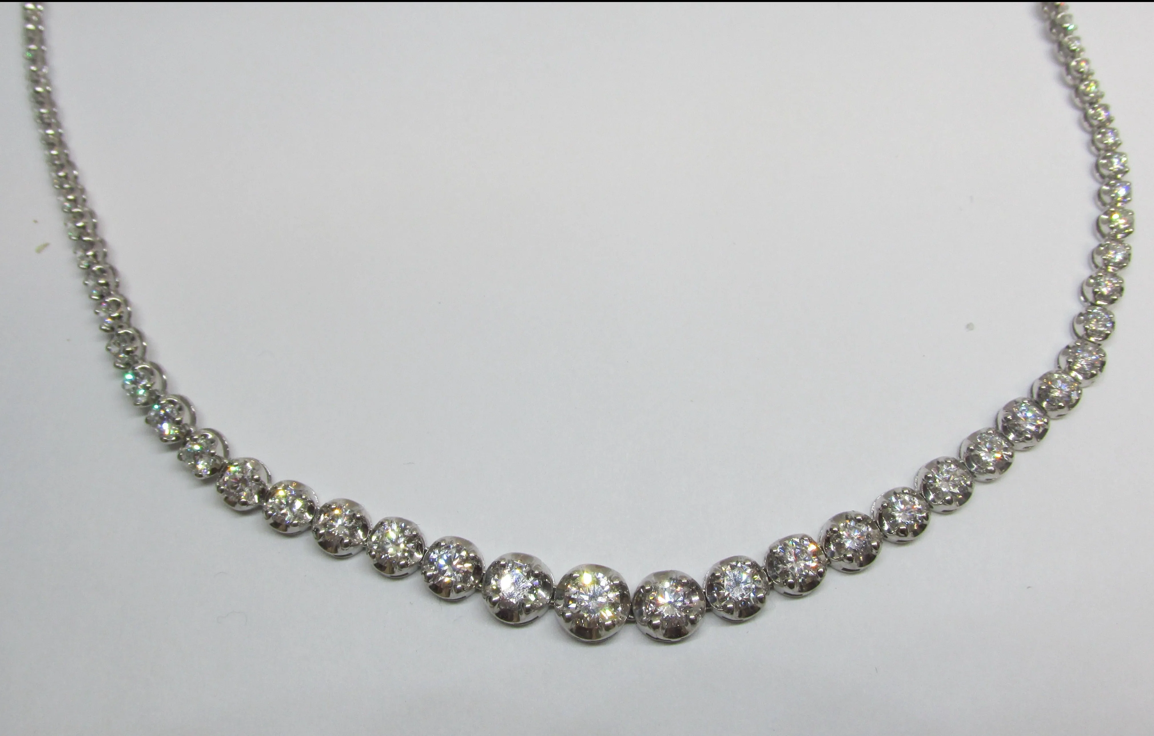 Lab Grown Diamond Tennis Necklace