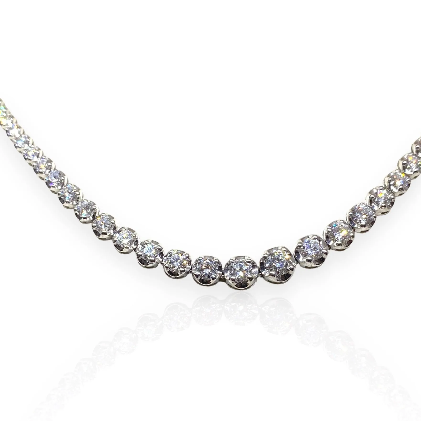 Lab Grown Diamond Tennis Necklace