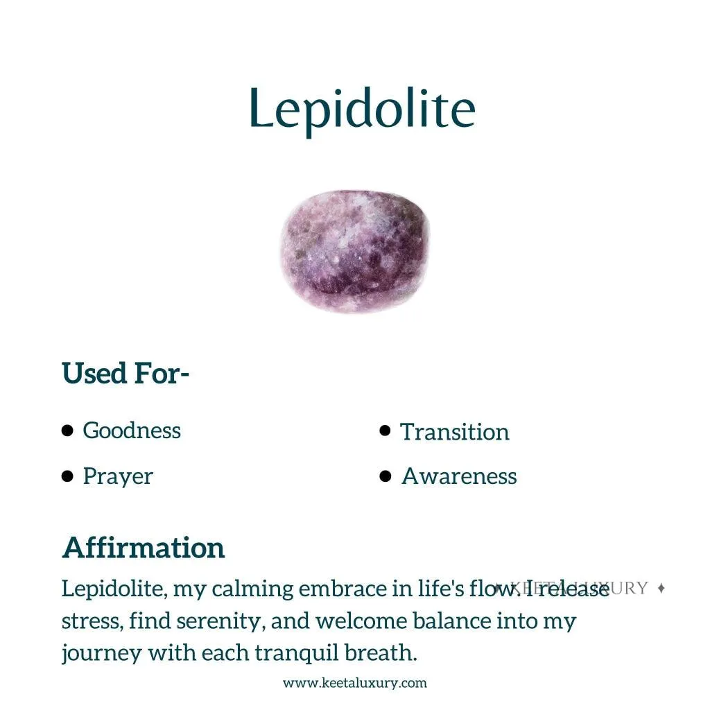 Lotus - Lepidolite Bracelets