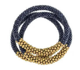 <br> Statement Roll-On® Bracelets <br>  Golden Division Midnight Blue