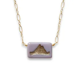 Martha's Vineyard Lavender Island Pendant Necklace