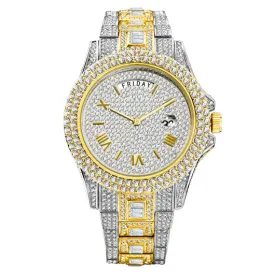 Men's Luxury Diamond Crystal Watches