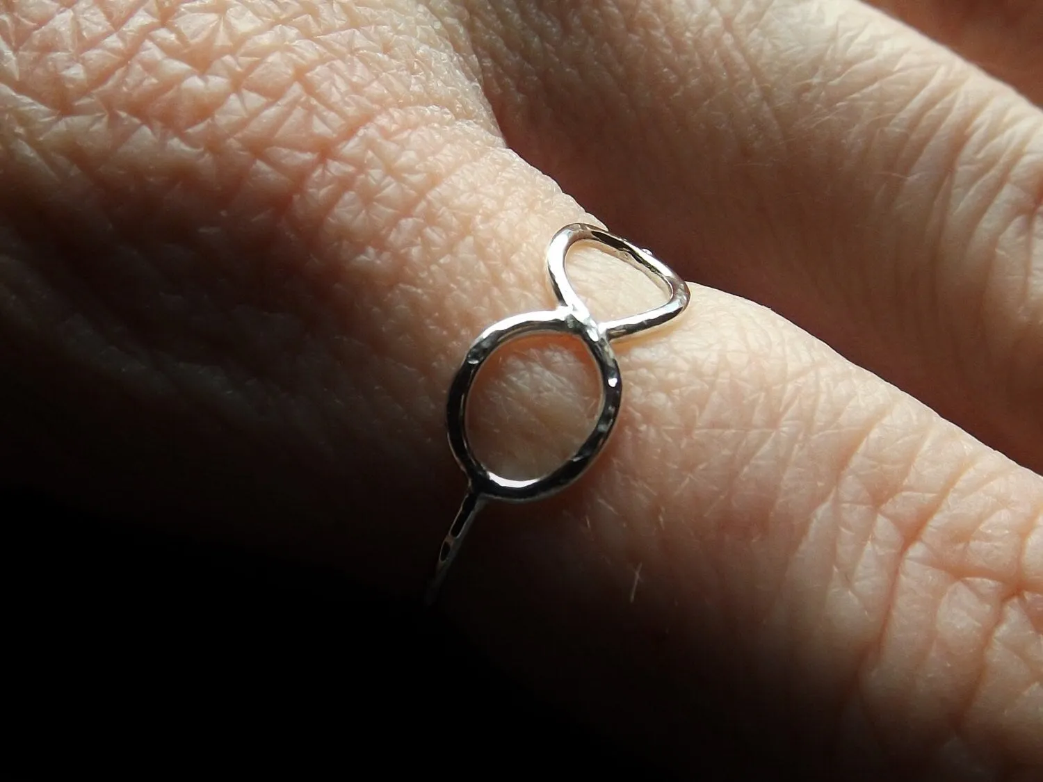 Minimalist Infinity Ring, Forever Ring, Stacking Ring, Inifinity Ring, Open Infinity Ring, Eternity Ring, Artsy Infinity Ring, Gift