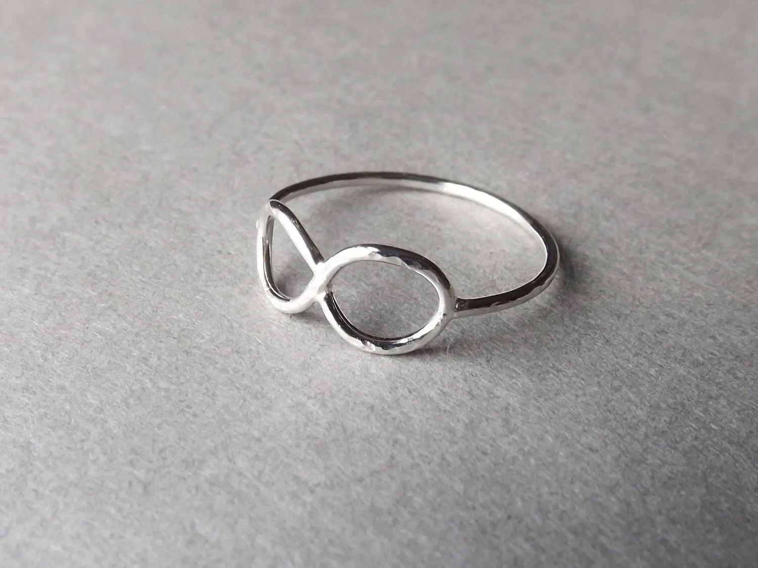 Minimalist Infinity Ring, Forever Ring, Stacking Ring, Inifinity Ring, Open Infinity Ring, Eternity Ring, Artsy Infinity Ring, Gift