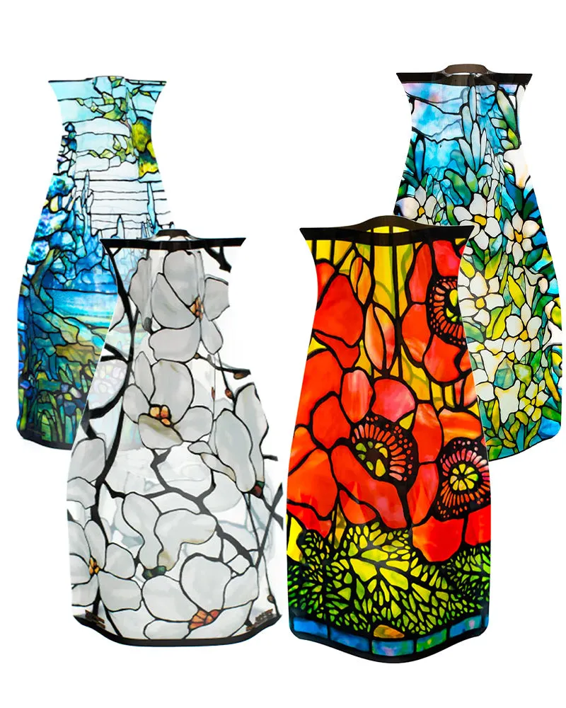 Modgy Louis C. Tiffany Expandable Vases Set of Four