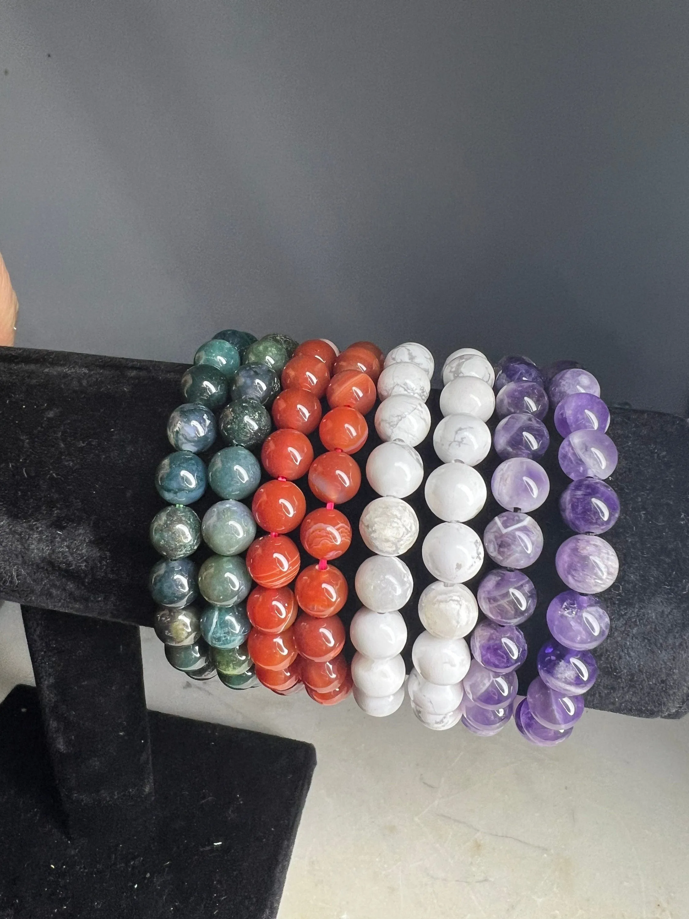 natural crystal bracelets. You get all 8 bracelets.